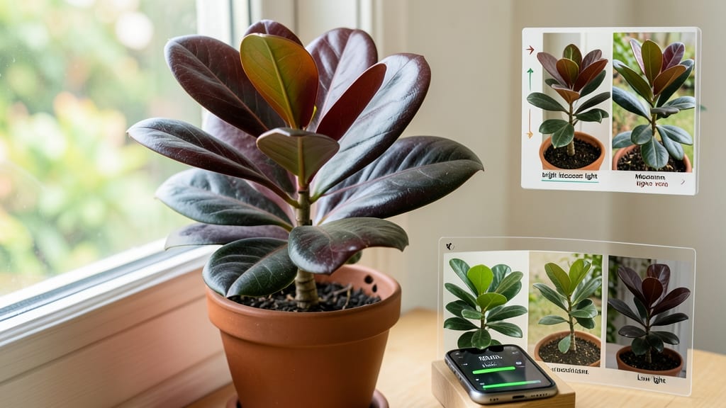 Rubber Plant Light Needs: The Exact Brightness Levels That Keep Leaves Lush