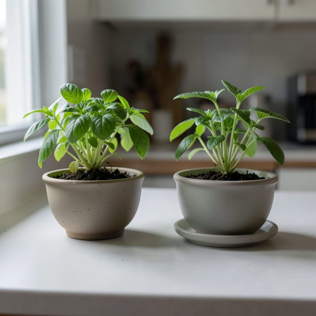 Two versions of the same dish, side by side